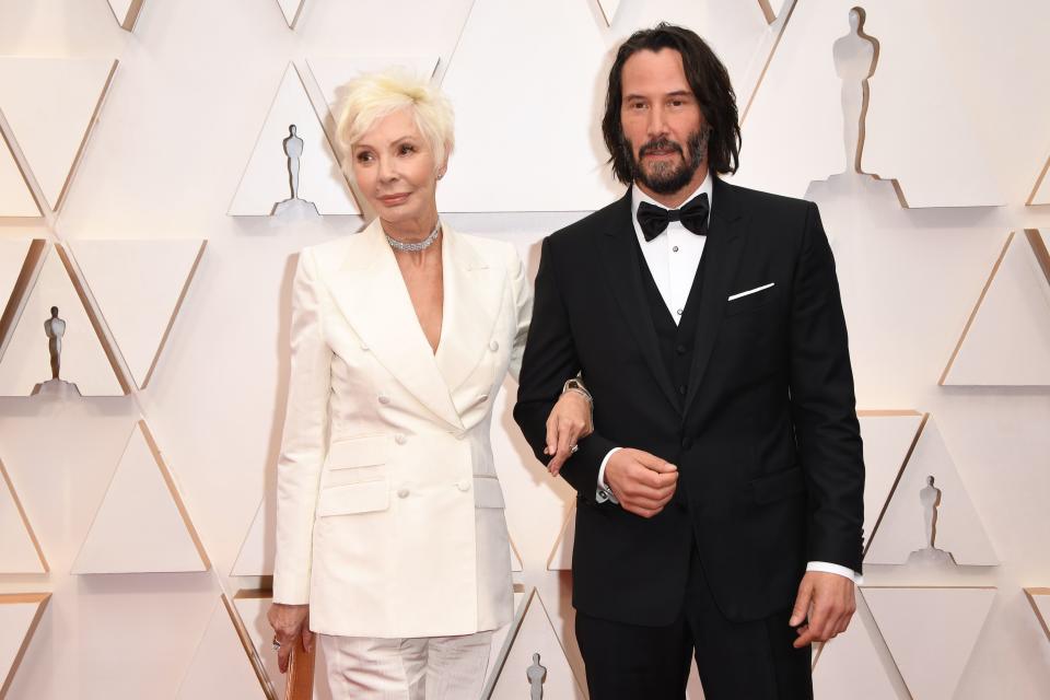 Keanu Reeves et sa mère aux Oscars 2020