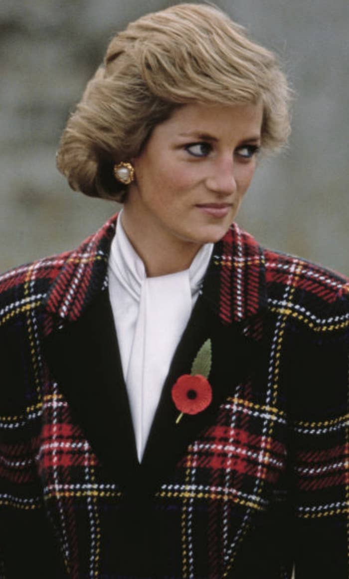 Princess Diana at the Château de Chenonceau in 1988