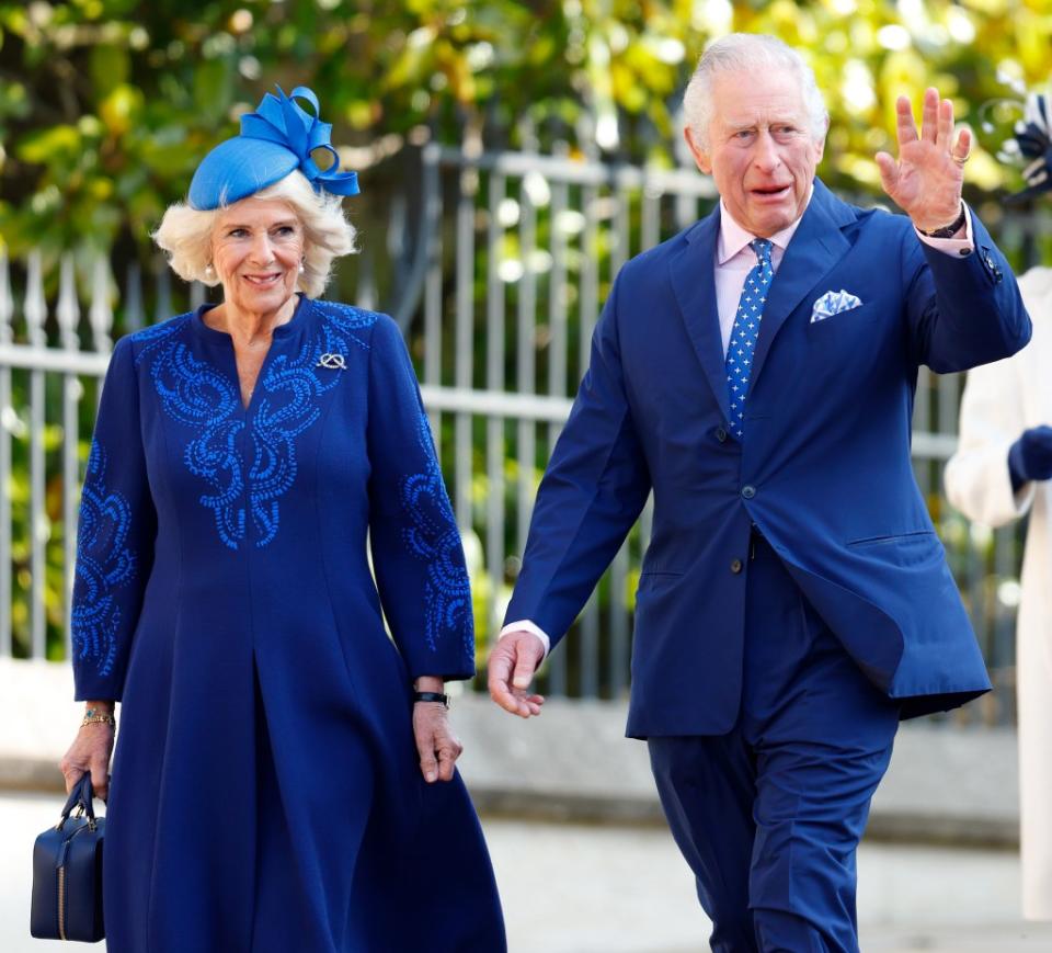 King Charles and Queen Camilla will be joined by other members of the royal family for the service at St George’s Chapel on Sunday. Getty Images
