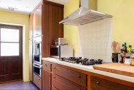 <p>Here’s the newly designed chef’s kitchen. (Airbnb) </p>