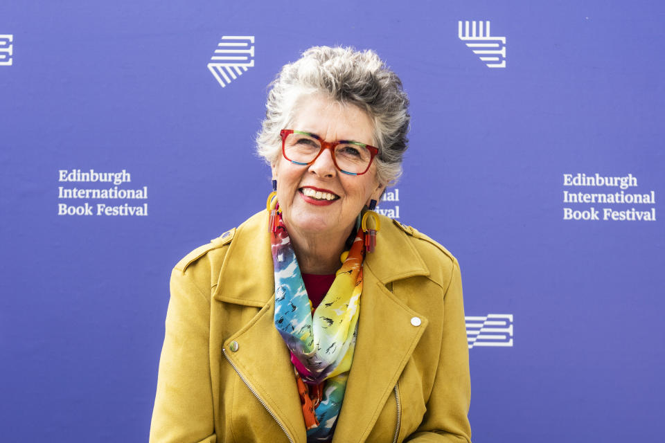Prue Leith attends a photocall during the Edinburgh International Book Festival 2019 on August 10, 2019 in Edinburgh, Scotland. (Photo by Simone Padovani/Awakening/Getty Images)
