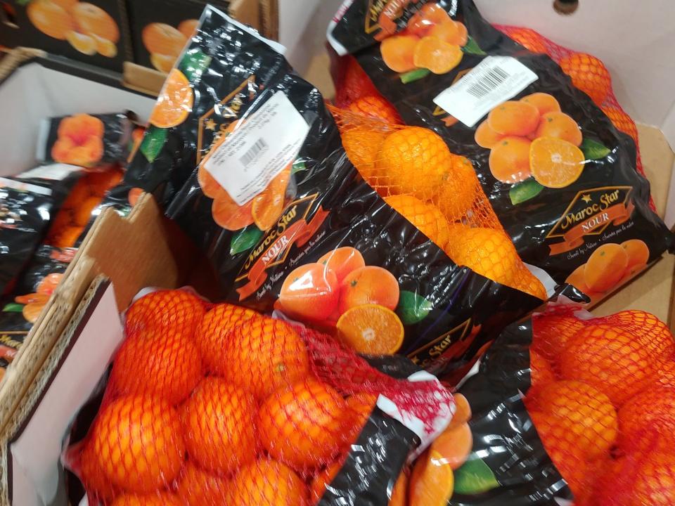 Packages of clementines at Costco