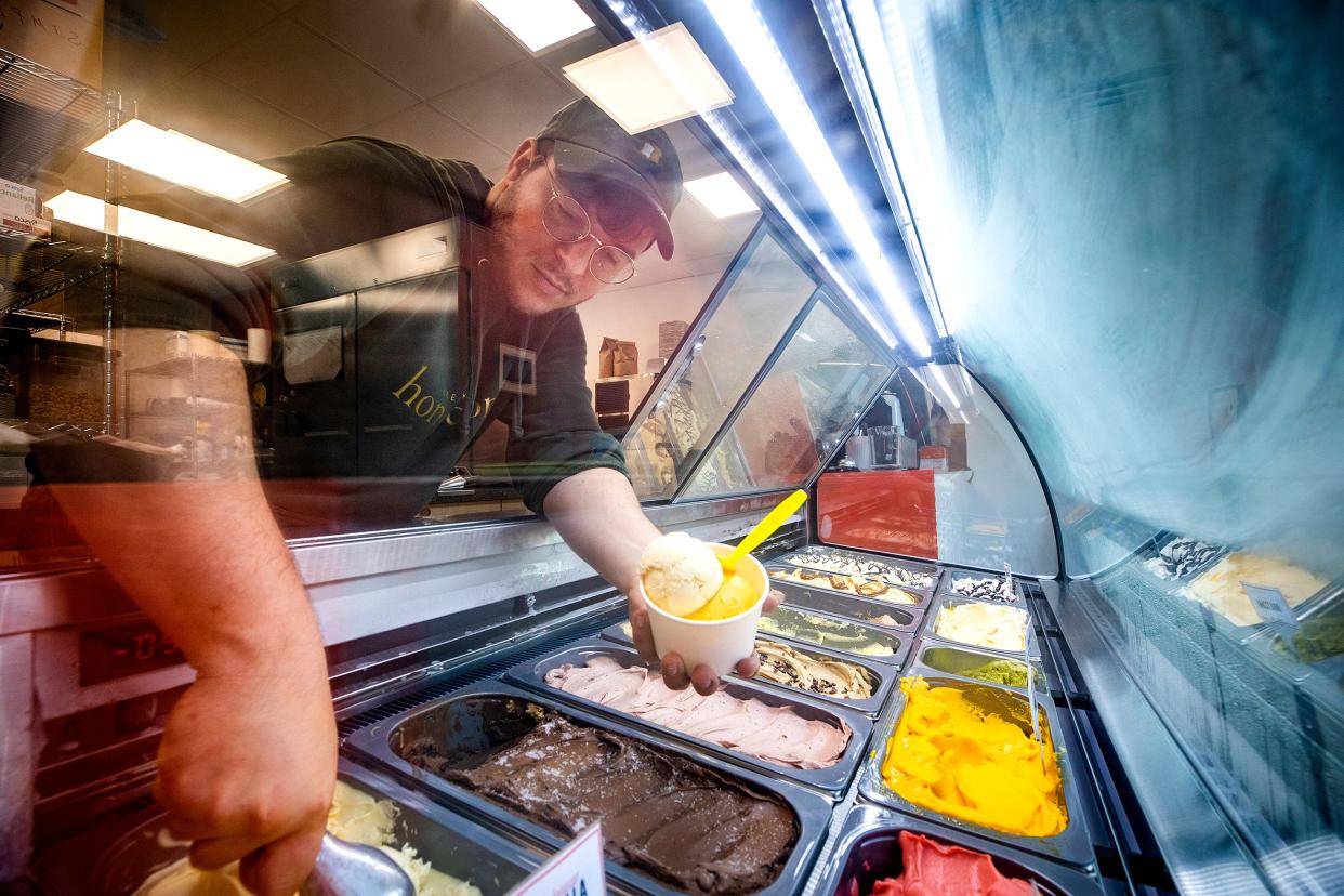 Benjamin Vickers, owner of Honeycomb Bread Bakers, has opened his second business in the up-and-coming Bowen Yard in downtown Winter Haven. Ripples is a handcrafted sweet shop specializing ice cream, gelatos, sorbets and marmalades.