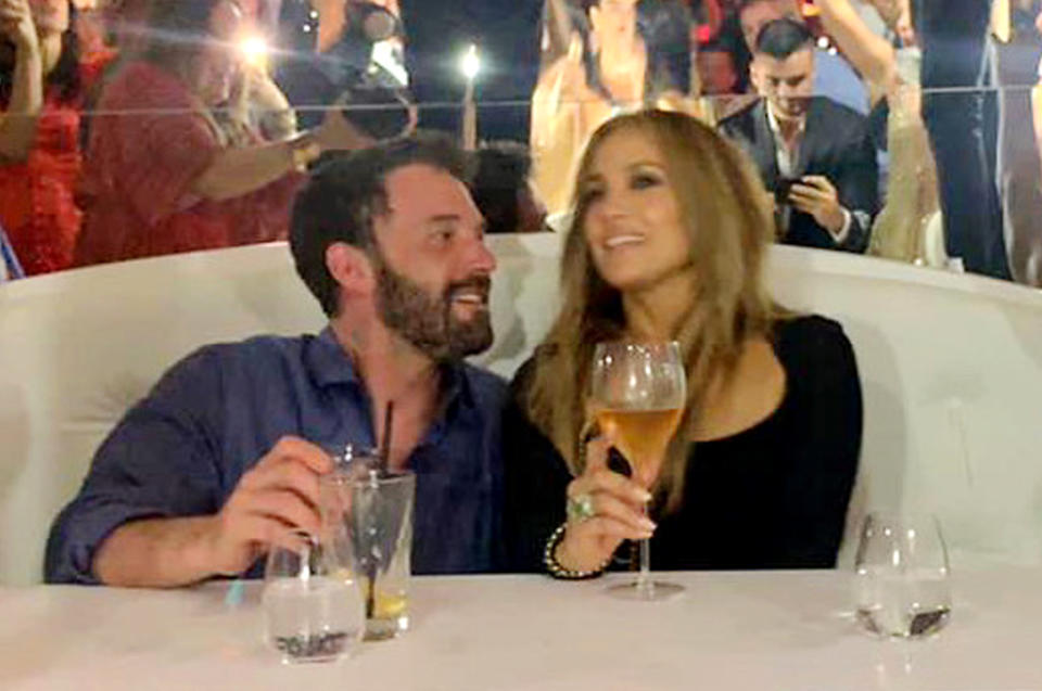 <p>The pair shared another intimate moment amidst the "Cambia El Paso" singer's birthday celebrations in St. Tropez. </p> <p>According to a <a href="https://people.com/movies/jennifer-lopez-ben-affleck-kiss-celebrating-her-52-birthday/" rel="nofollow noopener" target="_blank" data-ylk="slk:Hollywood insider;elm:context_link;itc:0;sec:content-canvas" class="link ">Hollywood insider</a>, the couple "are madly in love" and "the loves of each other's lives."</p>