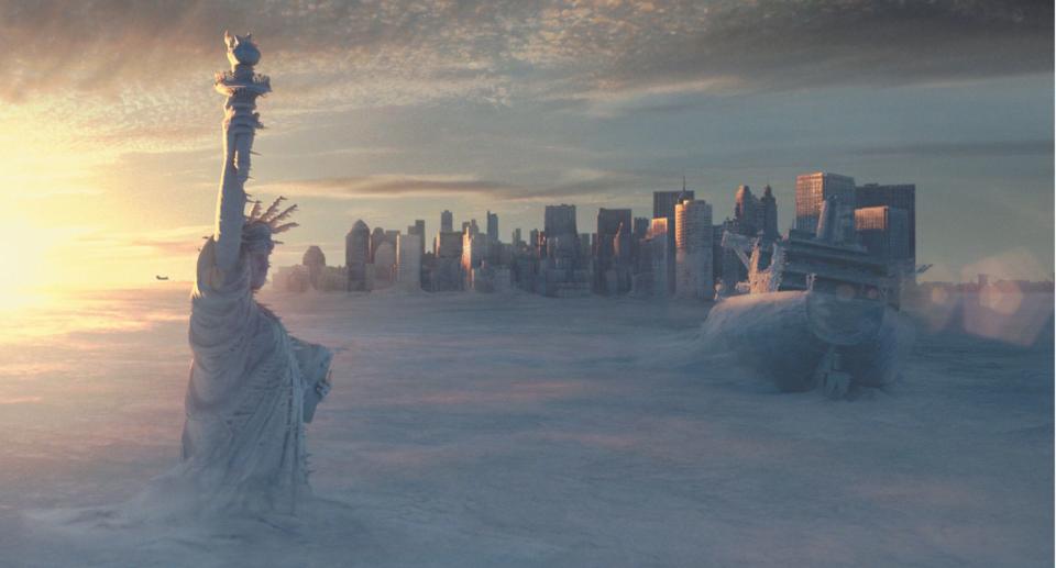 Klimawandel extrem: In "The Day After Tomorrow" ließ Roland Emmerich einmal mehr genüsslich die Welt untergehen - und New York im ewigen Eis versinken. (Bild: Fox)