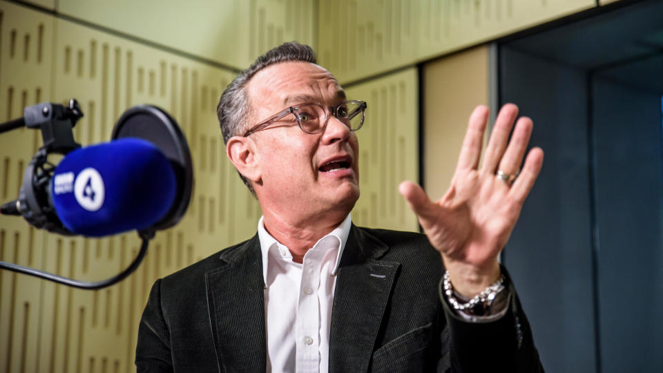 Tom Hanks as a castaway on Radio 4's Desert Island Discs in 2016. (Alamy)