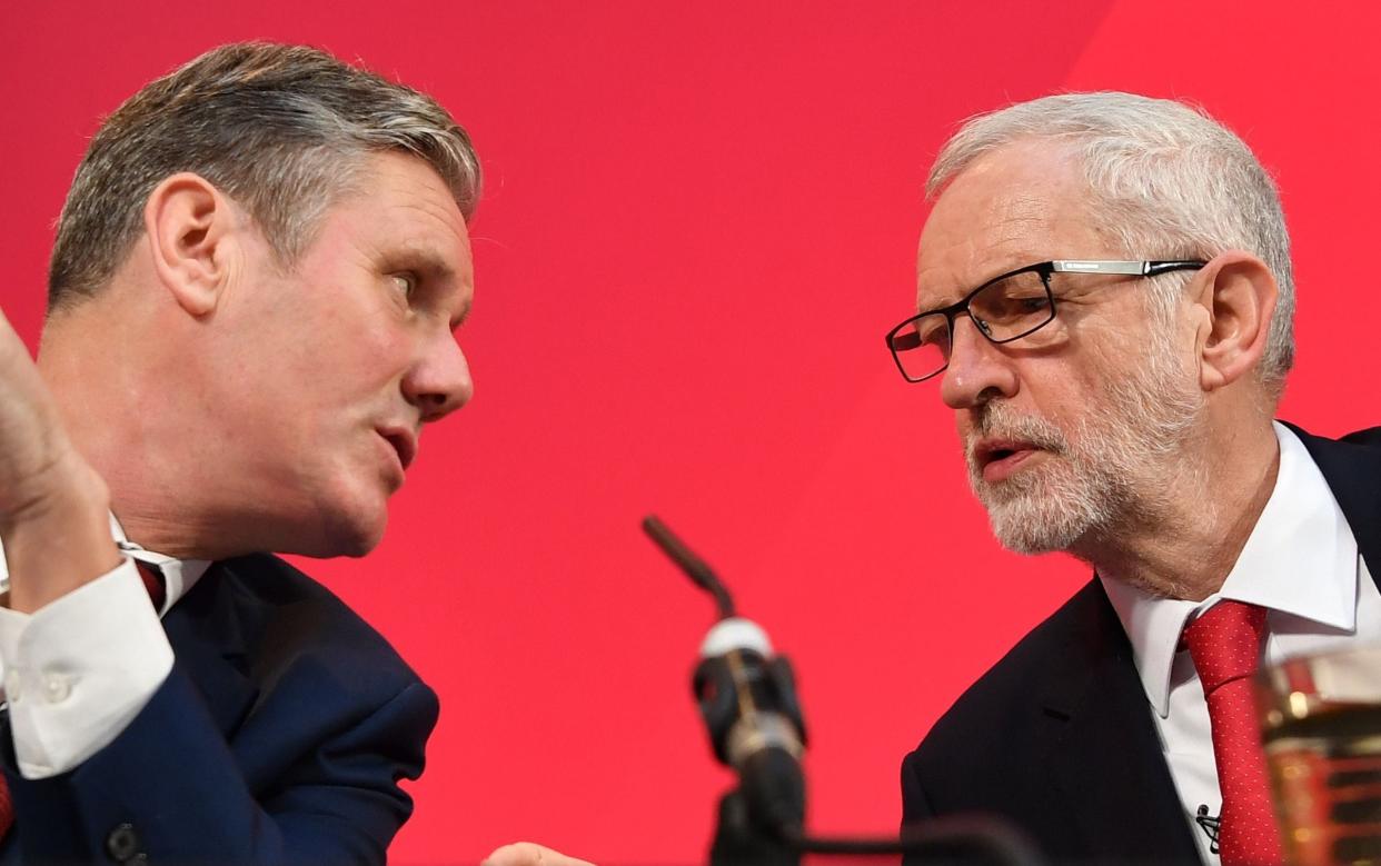 Keir Starmer and Jeremy Corbyn - BEN STANSALL /AFP