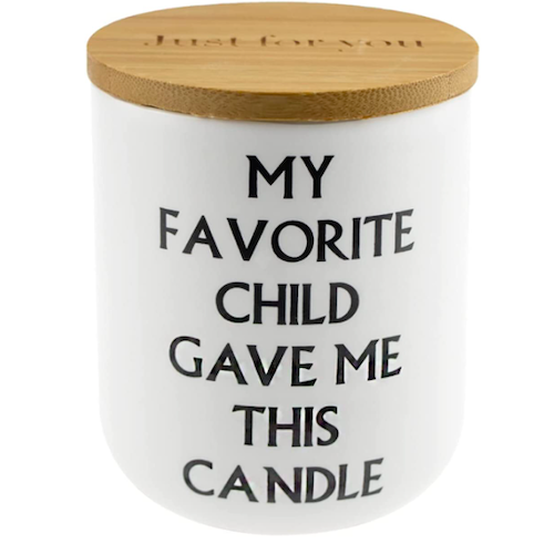 “My Favorite Child Gave Me This Candle” Candle, funny stocking stuffers