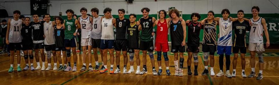 The Miami Dade Boys’ Volleyball All-Star Game at St. Brendan.
