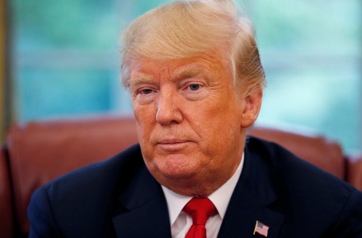 President Donald Trump keeps making excuses about why he won't release his tax returns.&nbsp; (Photo: Leah Millis/Reuters)