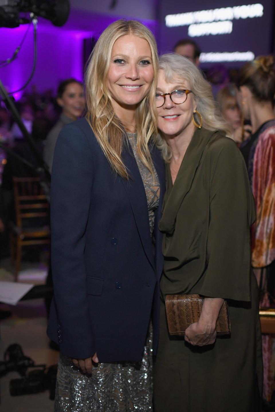 Gwyneth Paltrow and her mom Blythe Danner at the 11th Annual Golden Heart Awards in 2017.