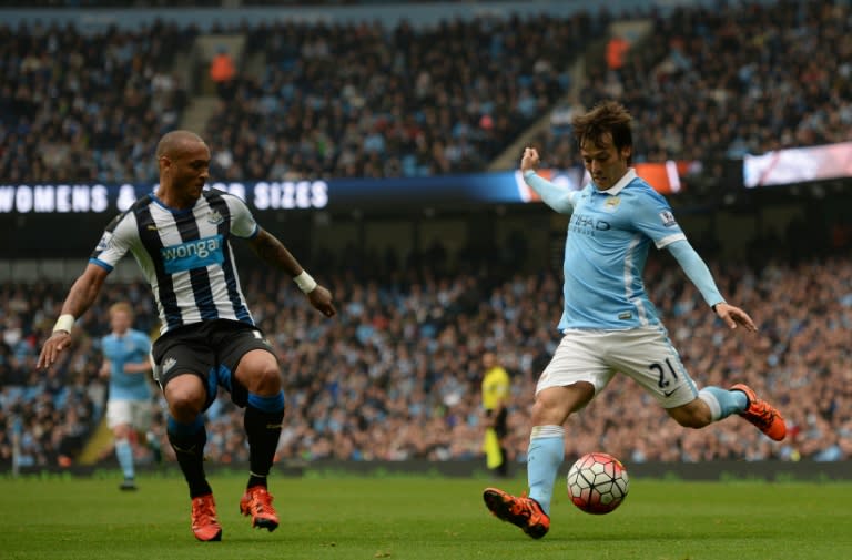 David Silva's (R) absence has been badly felt by Manchester City, with the Spaniard's creativity in tandem with top scorer Sergio Aguero, denying City a major weapon