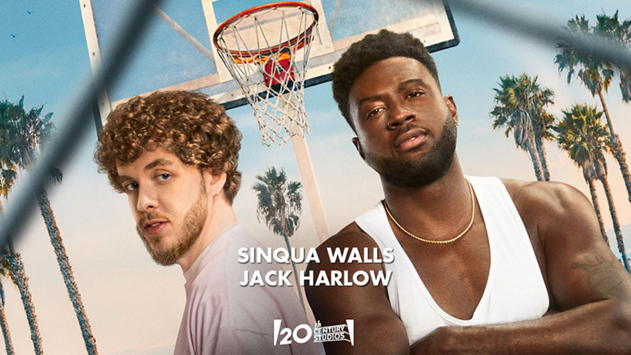 Jack Harlow and Shinqua Walls in White Men Can't Jump (20th Century Studios)