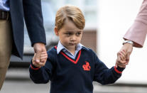 <p>The world watched as Prince George arrived for his first day of school last Tuesday at Thomas’s Battersea. The four-year-old Prince will likely make a ton of friends, but, at least according to one royal watcher, he won’t be encouraged to make a <em>best friend.</em> Speaking on a recent episode of the U.K. show “Loose Women,” panelist Jane Moore suggested that Thomas’s Battersea’s policy discourages students from having a single best friend. <br><br>“You were saying at the meeting that they don’t encourage children to have best friends at this school, do they?” one of the panelists questioned. <br><br>“No, absolutely not,” Moore responded. “There’s a policy that if your child is having a party — unless every child is invited in the class you don’t give out the invites…”<br><br>A good thing, concluded the panel to audience applause, as it doesn’t make students feel excluded. <br><em> (Photo: Getty)</em> </p>