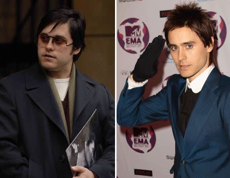 <b>Jared Leto in "Chapter 27</b><br>At the other end of the scale, Leto gained around 30kg to play Mark David Chapman - the man who shot John Lennon. The Actor, and 30 Seconds to Mars lead singer, claims the weight gain was even tougher than the extreme dieting he did to play a drug addict in the 2000 film "Requiem for a Dream".