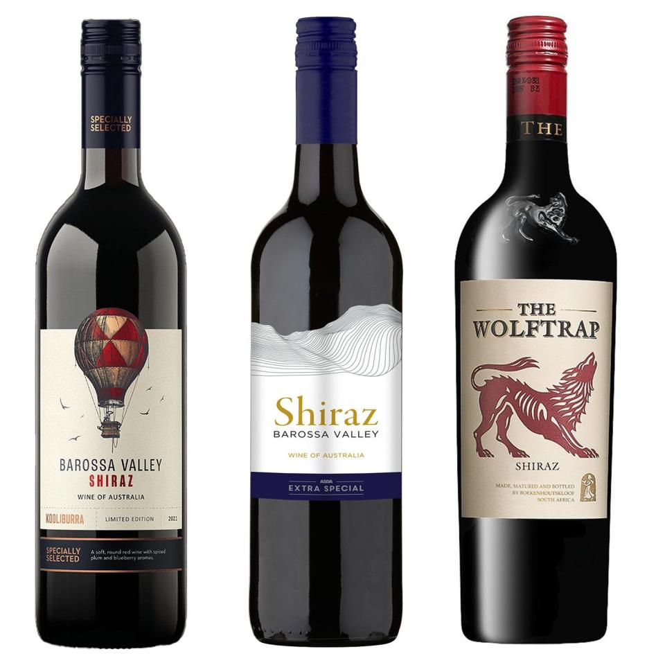 Specially Selected Barossa Valley Shiraz 2021; Extra Special Shiraz 2022, Barossa Valley; The Wolftrap Shiraz 2022