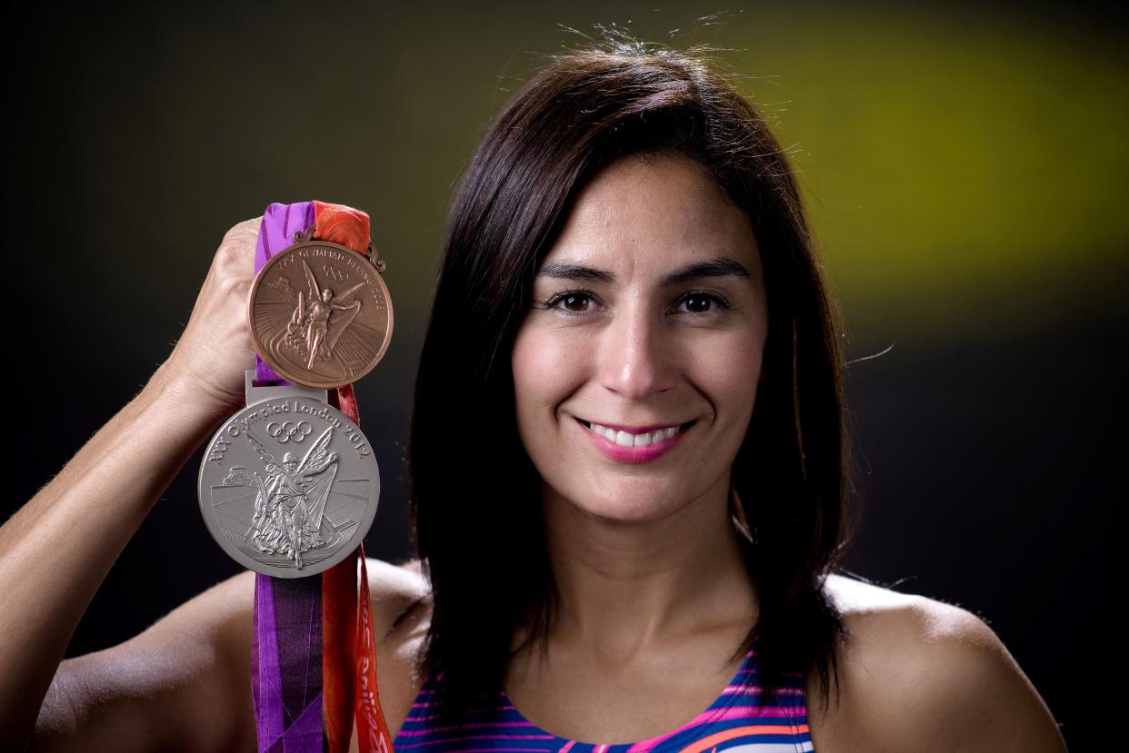 Mexican Diving Team member Paola Espinosa poses for a photo, in Mexico City, on January 26, 2020. - Espinosa is part of the Mexican athletes that will participate at the Japan 2020 Olympics Games. (Photo by Omar TORRES / AFP) (Photo by OMAR TORRES/AFP via Getty Images)