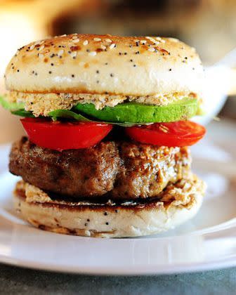 Turkey Bagel Burger