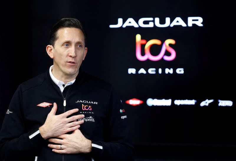 FILE PHOTO: Team Principal of Jaguar TCS Racing Formula E Team James Barclay