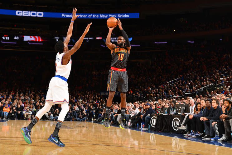 Tim Hardaway Jr. will soon be back to put up jumpers in Madison Square Garden. (Getty Images)