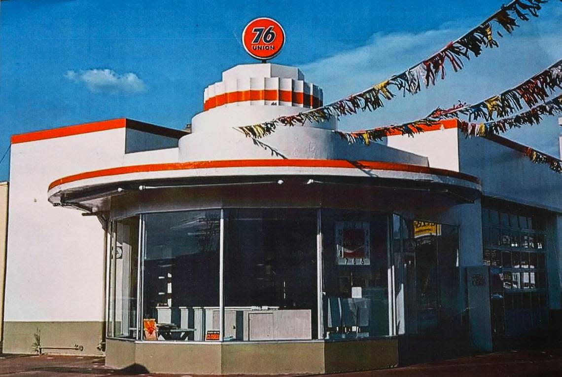 Many Boiseans might remember the Union 76 gas station at 2222 W. Fairview Ave. photographed here in the 1970s prior to being transformed into Boise Car Upholstery.