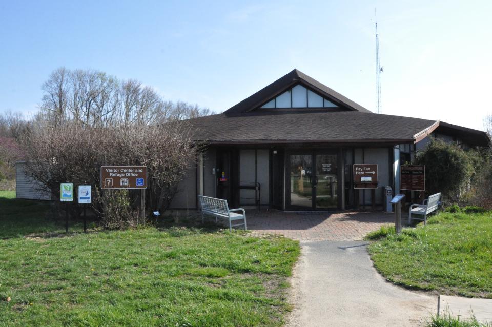 The old visitor center, built in 1980, is still being used at Bombay Hook National Wildlife Refuge, but when the new center opens, plans are to demolish this building.