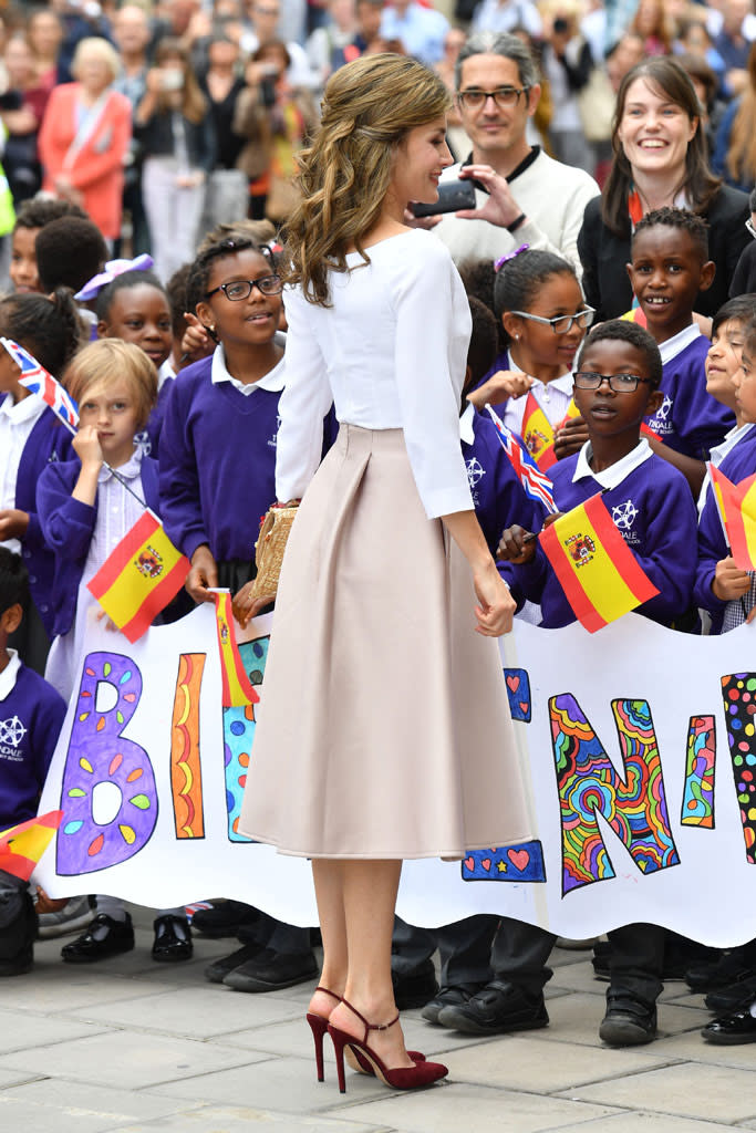 queen letizia style uk trip