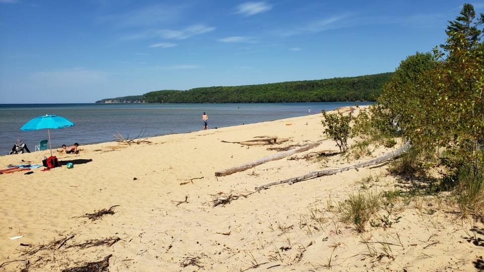 One of many secluded beaches in Michigan's Upper Peninsula (Simon and Susan Veness)