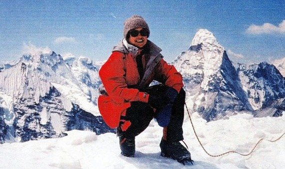 The late Francys Arsentiev on Mount Everest Photo credit: Gripped.com