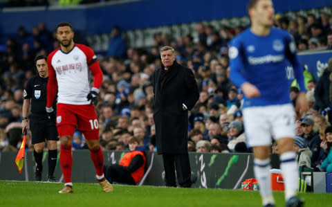 Sam Allardyce watches from the sidelines - Credit: Reuters