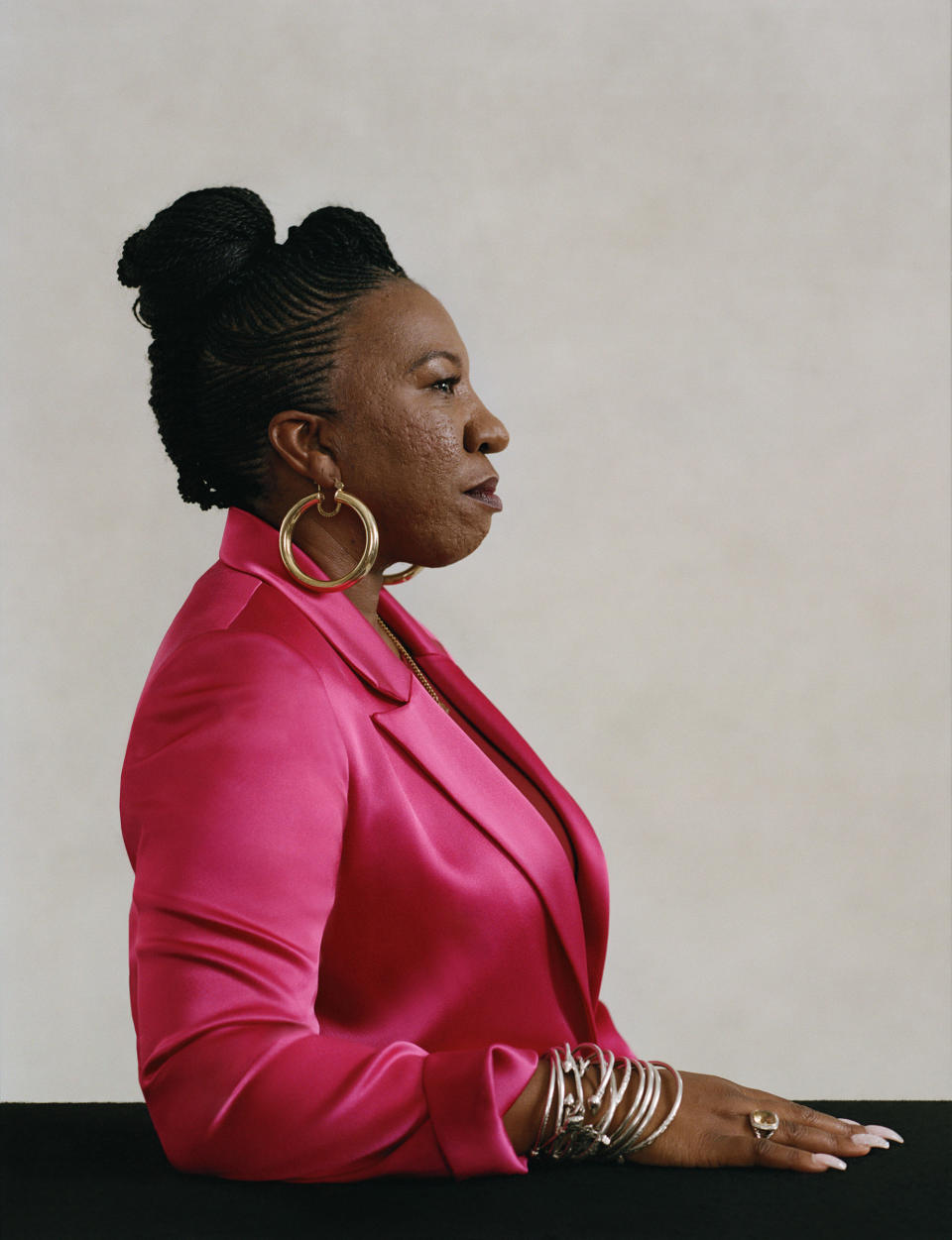 <strong>Tarana Burke.</strong> "<a href="https://time.com/6221110/tarana-burke-me-too-anniversary/" rel="nofollow noopener" target="_blank" data-ylk="slk:Tarana Burke: What 'Me Too' Made Possible,;elm:context_link;itc:0;sec:content-canvas" class="link ">Tarana Burke: What 'Me Too' Made Possible,</a>" October 24 issue.<span class="copyright">Lelanie Foster for TIME</span>