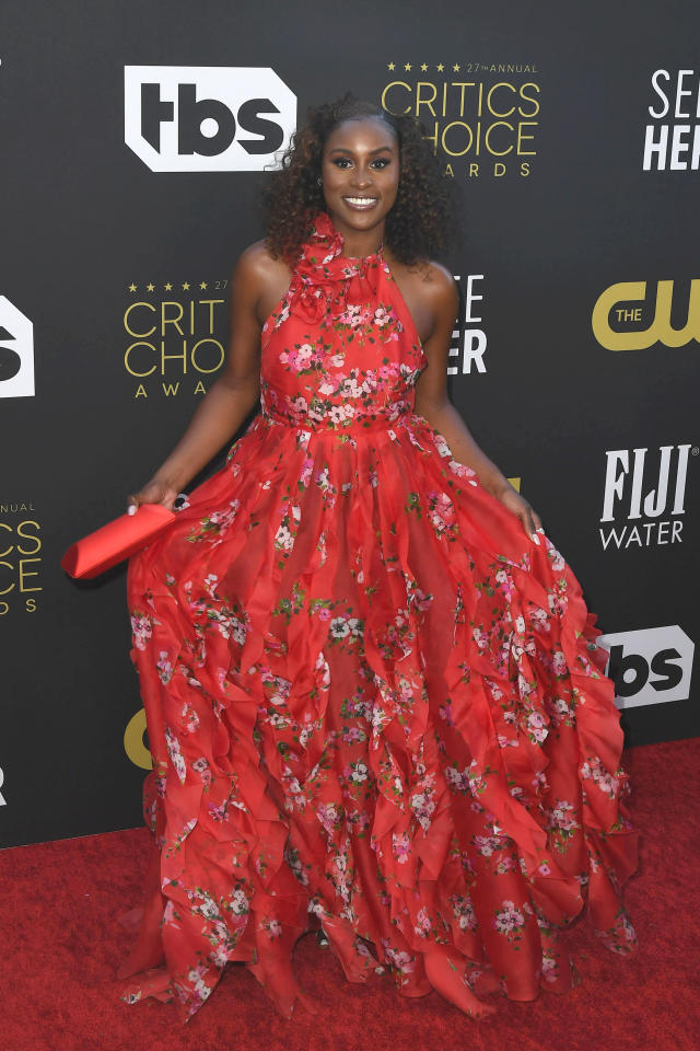 Issa Rae and Louis Diame at the 2022 Critics' Choice Awards