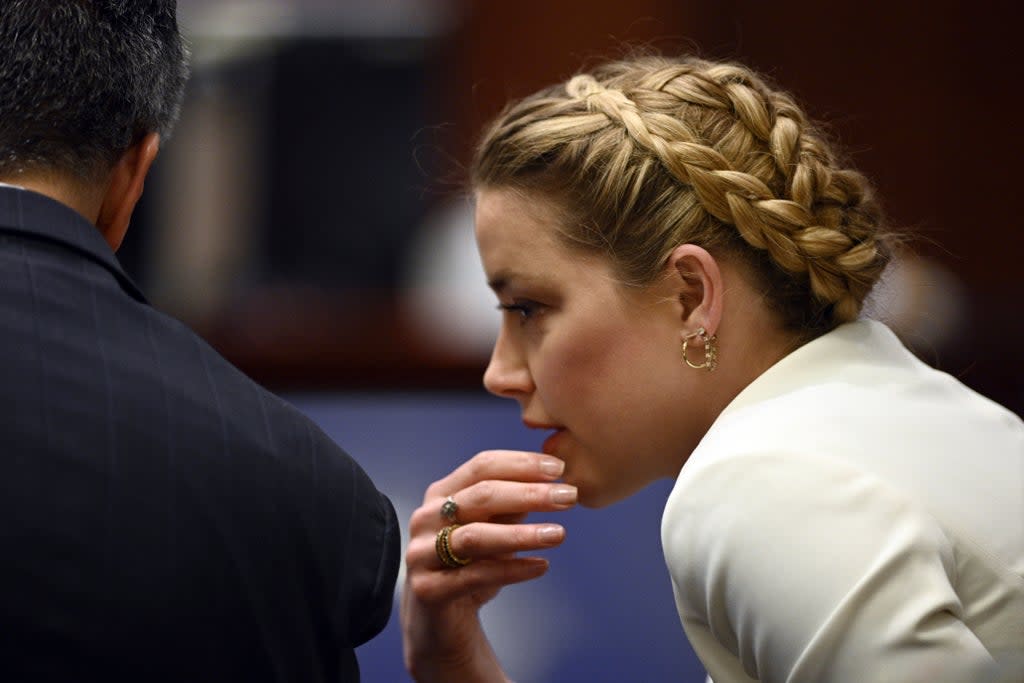 Amber Heard shows signs of borderline personality disorder, forensic psychologist (Brendan Smialowski/AP) (AP)