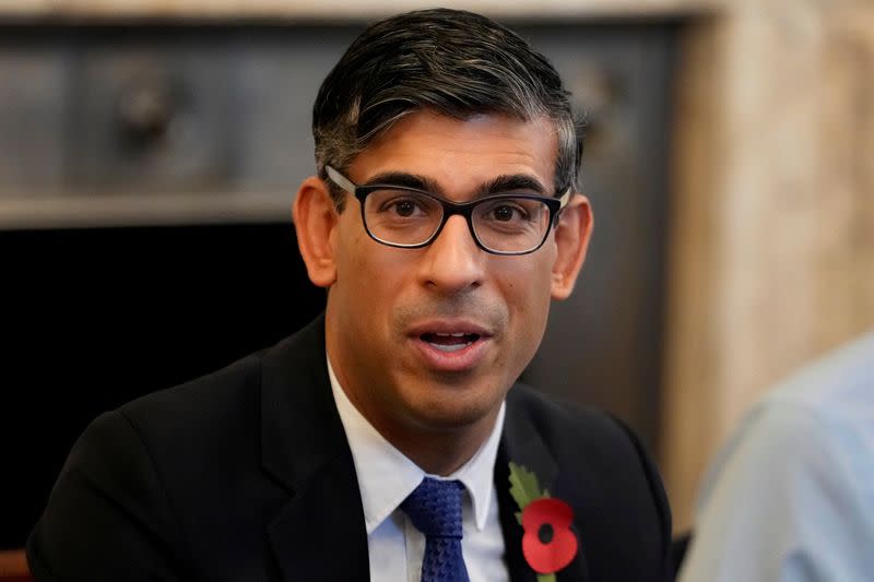 Britain's Prime Minister Rishi Sunak chairs a cabinet meeting at 10 Downing Street in London