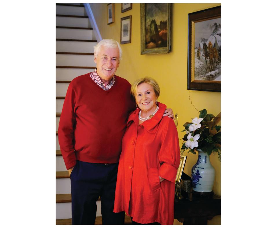 Basia McHugh and her husband Paul at their home in Greenville.