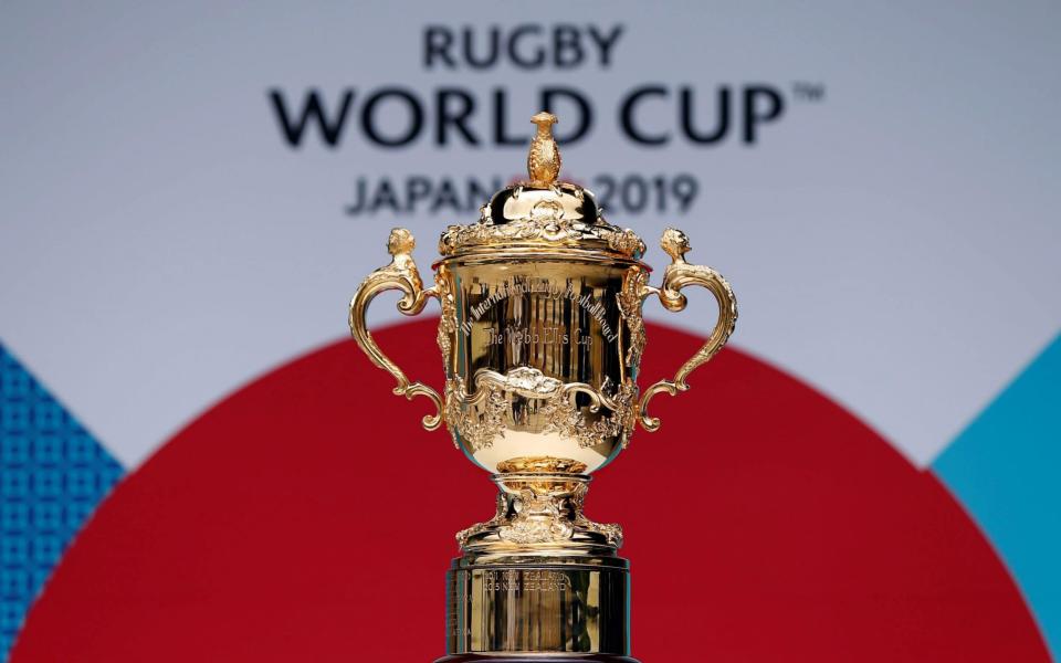 The Rugby World Cup trophy - REUTERS