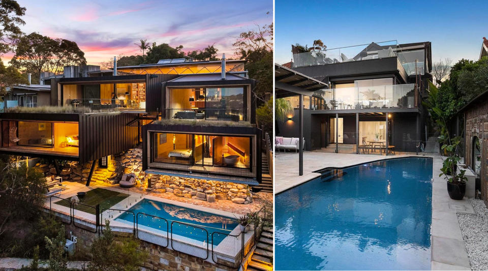 You can still get a prestige home without getting too wild. These two homes - in Castlecrag and Mosman - were sold recently for $13.5 million and $8.5 million, respectively. 