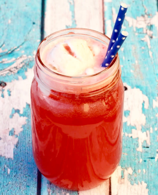 <p>Tropical and sweet flavors collide in this Hawaiian fruit punch recipe to make an incredibly refreshing beverage. </p><p><strong>Get the recipe: </strong><a href="https://neverendingjourneys.com/2017/05/07/hawaiian-punch-recipe/" rel="nofollow noopener" target="_blank" data-ylk="slk:Hawaiian Punch;elm:context_link;itc:0;sec:content-canvas" class="link rapid-noclick-resp"><strong>Hawaiian Punch</strong></a></p>