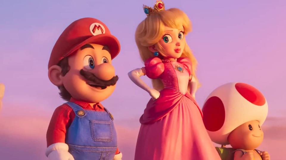 A still from the movie The Super Mario Bros. Movie