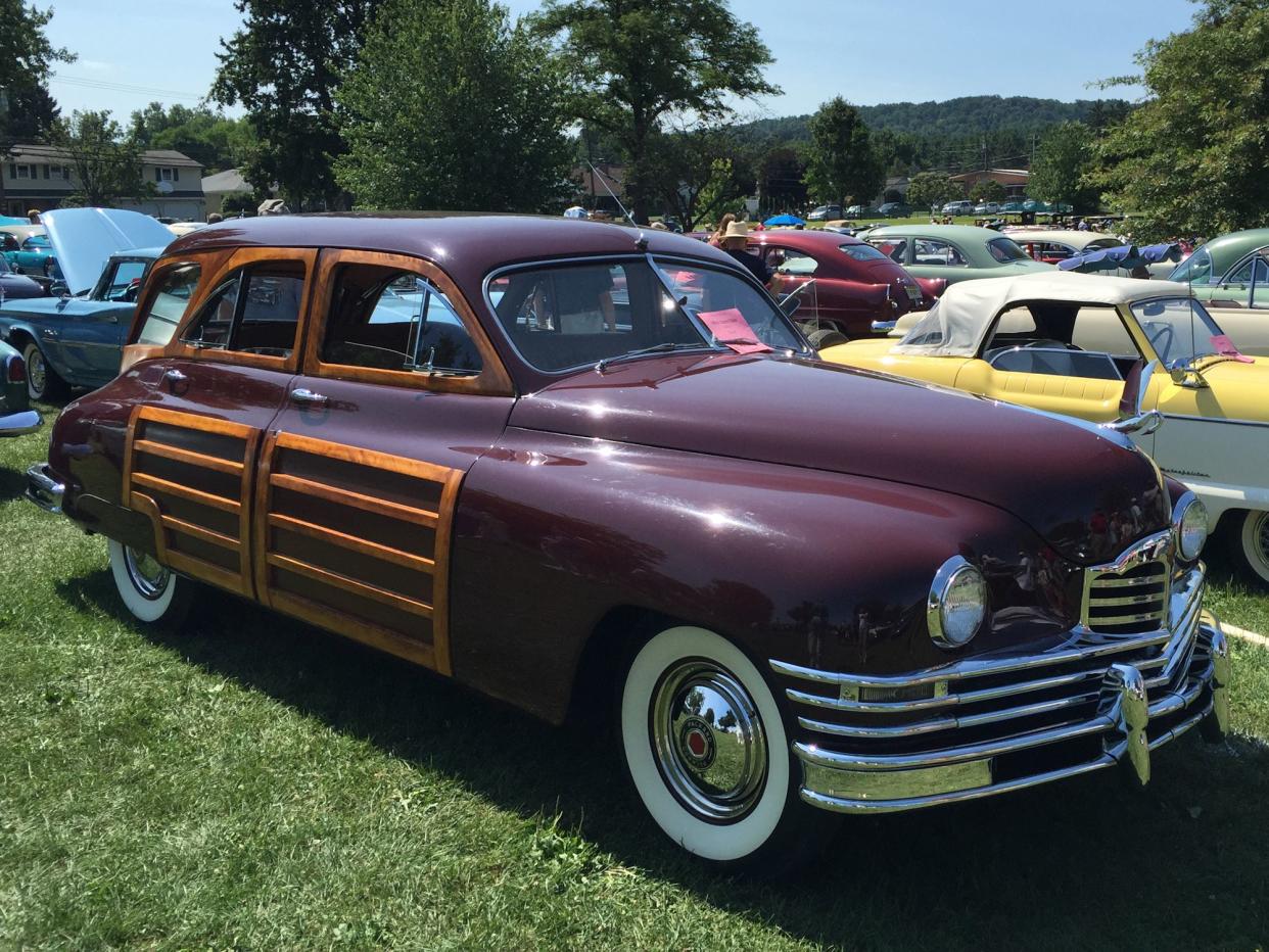 Packard Station Sedan. Picture taken at the 52nd Annual "Das Awkscht Fescht" antique car show in Macungie, Pennsylvania.