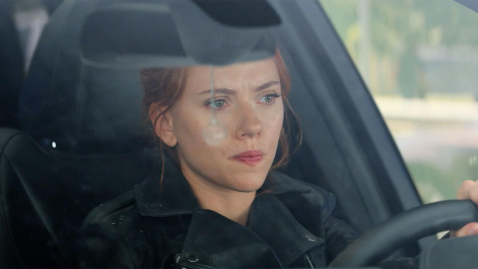 Scarlett Johansson as Natasha Romanoff in Black Widow. (Disney)