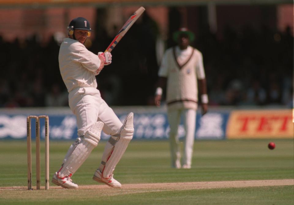 Robin Smith playing for England against the West Indies (Graham Chadwick/ALLSPORT)