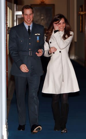 Pool/Anwar Hussein Collection/WireImage Prince William and Kate Middleton at RAF Cranwell