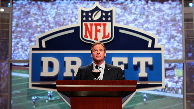 NFL commissioner Roger Goodell was booed heavily at the NFL draft this week. (CHRIS TROTMAN/GETTY)