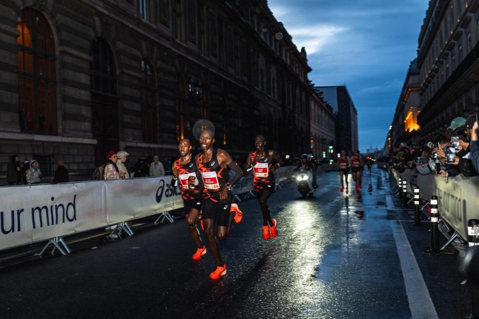 Ethiopia’s Jemal Yimer won the men’s race (Asics)