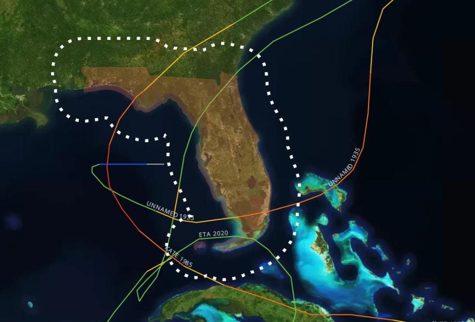 The last hurricane to hit the Peninsula was an unnamed storm in 1935. Some people dubbed it the "Yankee" hurricane because of its unusual path from the northeast. It formed near Bermuda and hit near Miami on November 4.