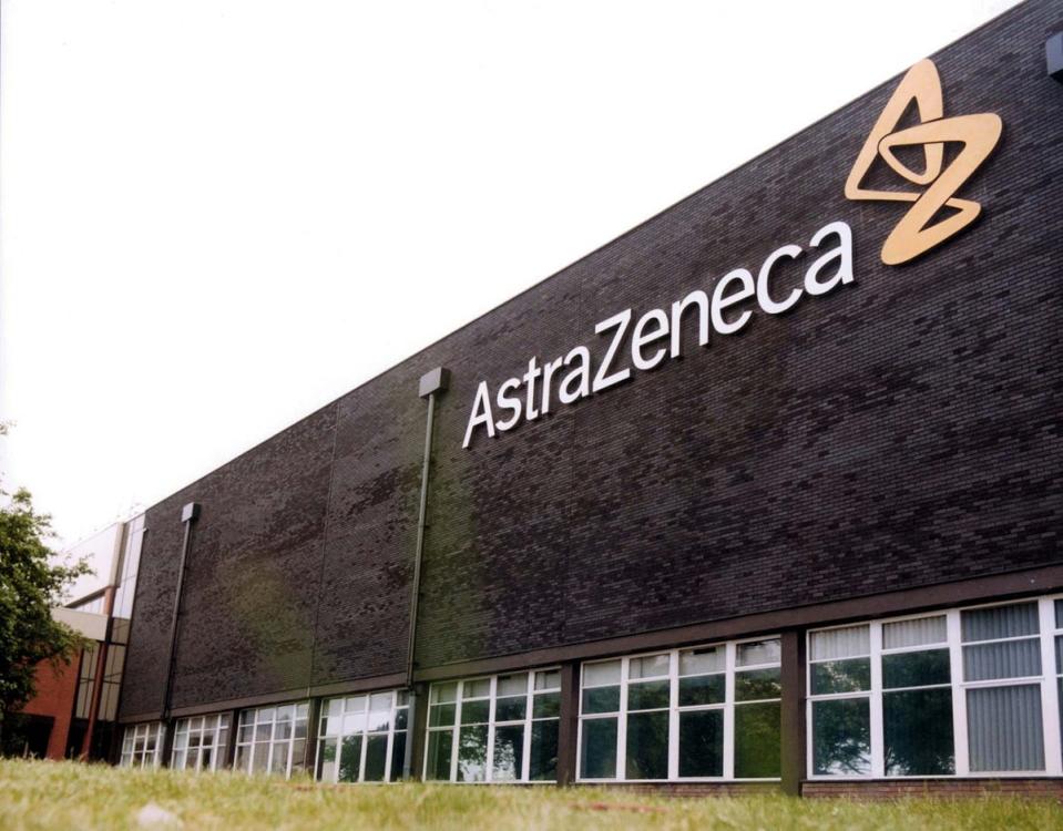 London’s biggest company, AstraZeneca, was among those whose shares fell on Monday (PA) (PA Media)
