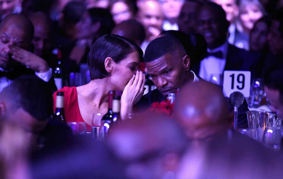 The pair, here cosying up at the pre-Grammys gala, have rumoured to have been together since 2013 but only went public with their romance last year. Source: Getty