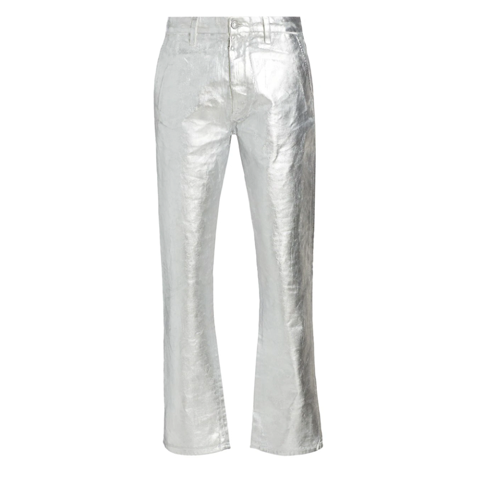 Men's Metallic Denim Pants