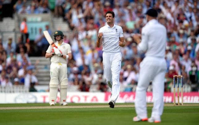 England bowler Steven Finn.